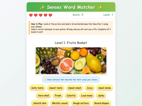 Sunny/sensespicker screenshot