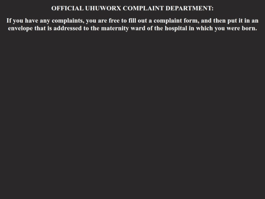 complain screenshot