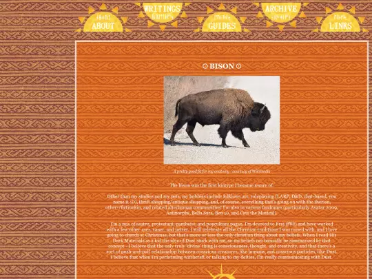 aboutbison screenshot