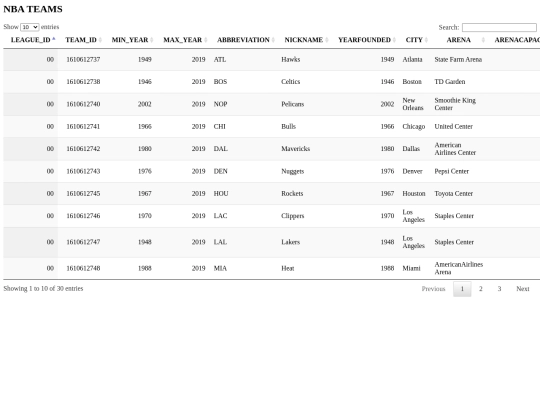 sportlist/Index screenshot