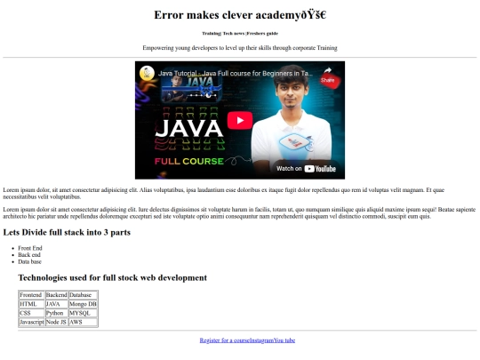 EMC web page screenshot