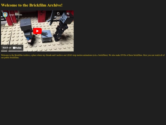 brickfilmarchive screenshot