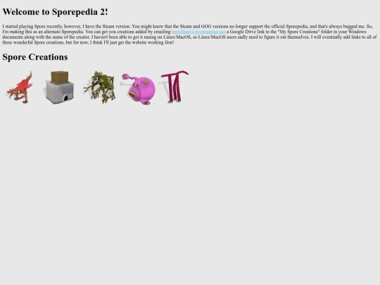 sporepedia screenshot