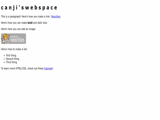 index screenshot