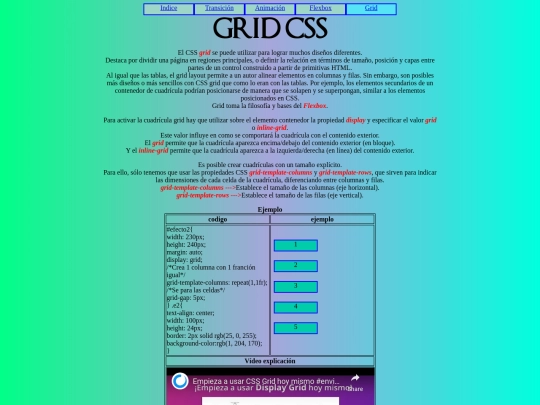 html/grid screenshot