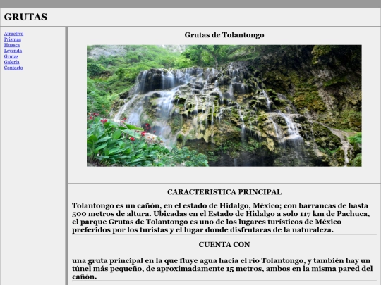 proyecto paisajes/Grutas screenshot