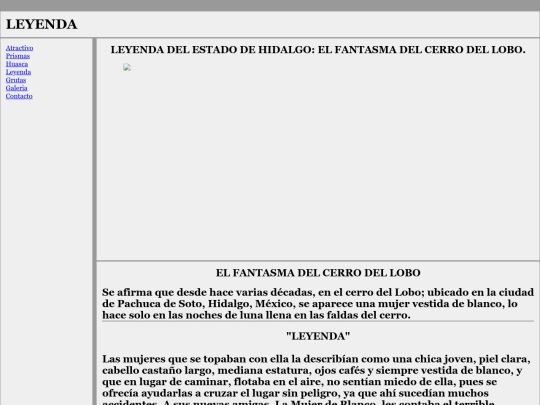 proyecto paisajes/Leyenda screenshot
