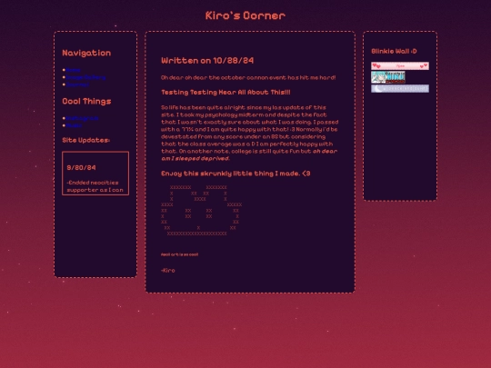Testing screenshot