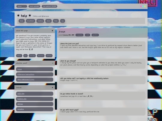 faq screenshot