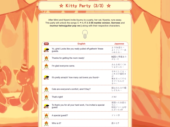 party-mode/neighborhood/kitty/three screenshot