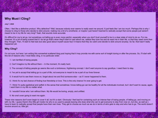 blog/2020-07-07-why-i-probably-cling screenshot