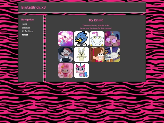 Kinlist screenshot