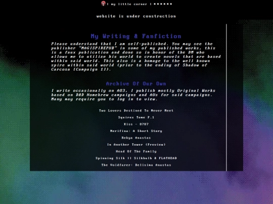 writing/mine screenshot