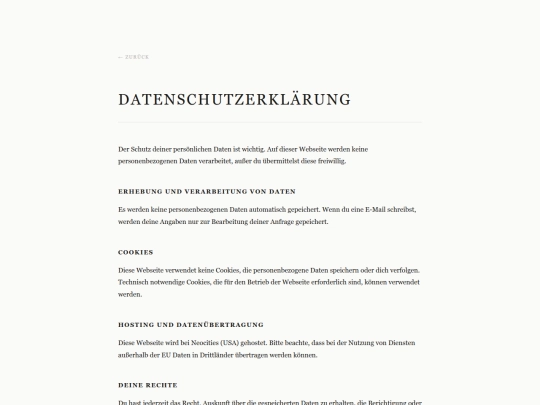 datenschutz screenshot