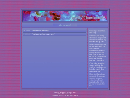 blog screenshot