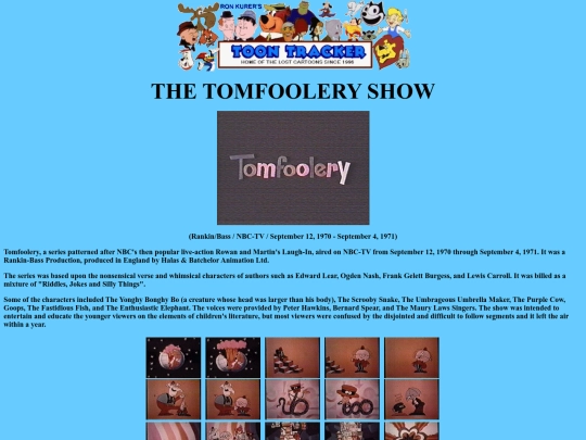 tomfoolery/tomfoolery screenshot