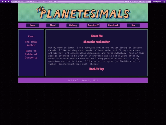 lorePages/loreNav/author screenshot