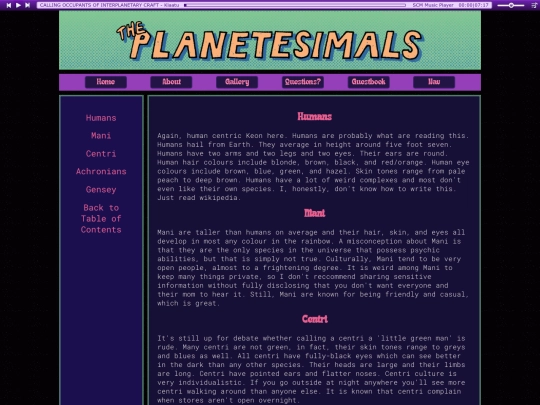 lorePages/loreNav/species screenshot