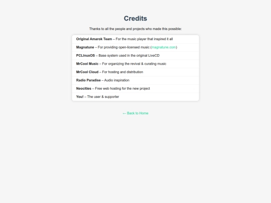 credits screenshot