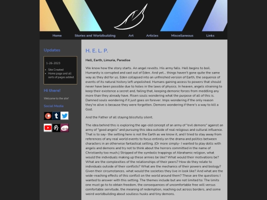 Stories/HELP/HELP_Index screenshot