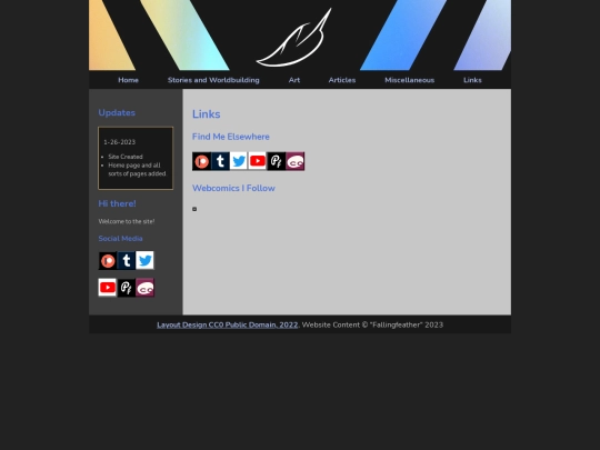 links screenshot