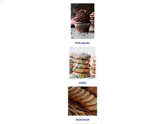 cakes /view screenshot