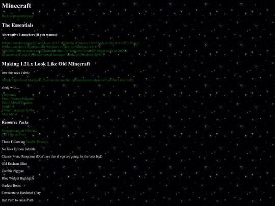 Old Internet Guide/minecraft screenshot