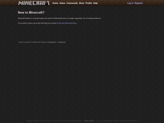 Restorations/Minecraft/Minecraft2013/classic screenshot