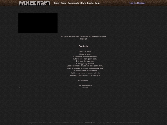 Restorations/Minecraft/Minecraft2013/classic/play screenshot