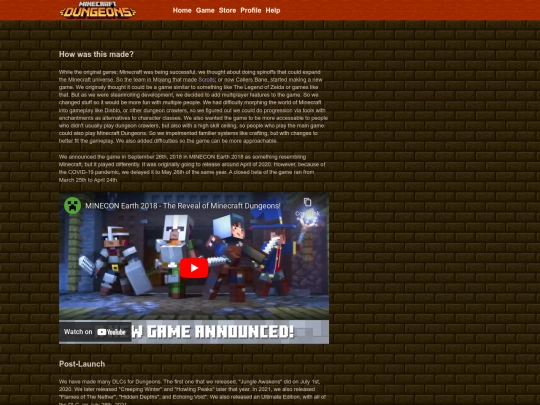Restorations/Minecraft/dungeons/game screenshot