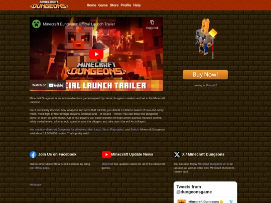 Restorations/Minecraft/dungeons screenshot