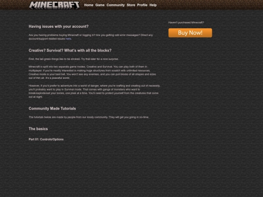 Restorations/Minecraft/game/howtoplay screenshot