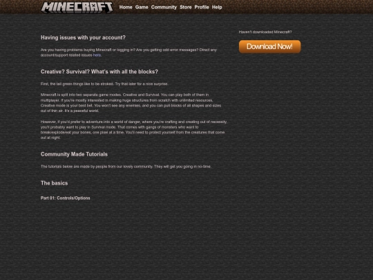 Restorations/Minecraft/game/howtoplayboughtgame screenshot