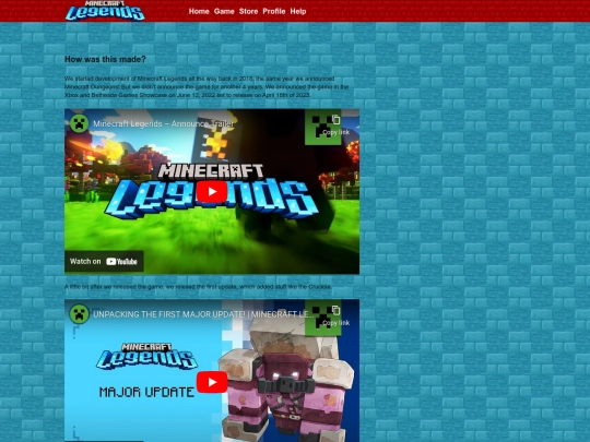 Restorations/Minecraft/legends/game screenshot