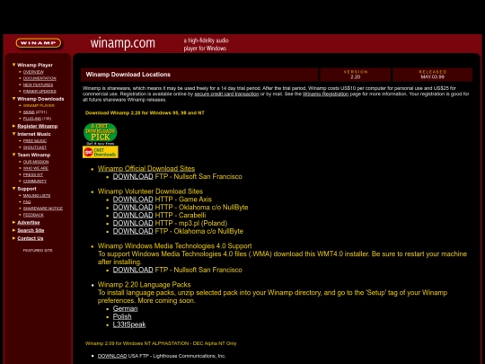 Restorations/Winamp/download screenshot