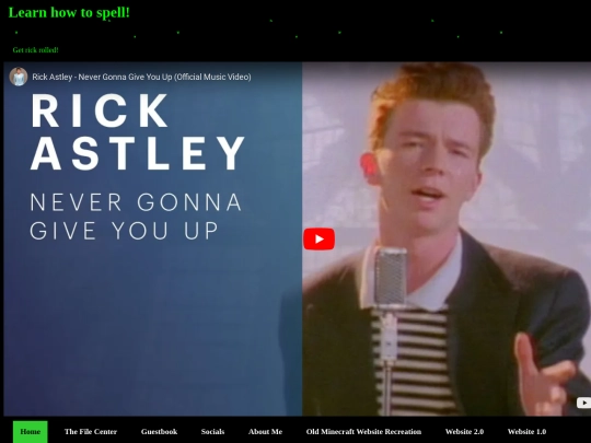 Restorations/Youtube/Rickroll screenshot