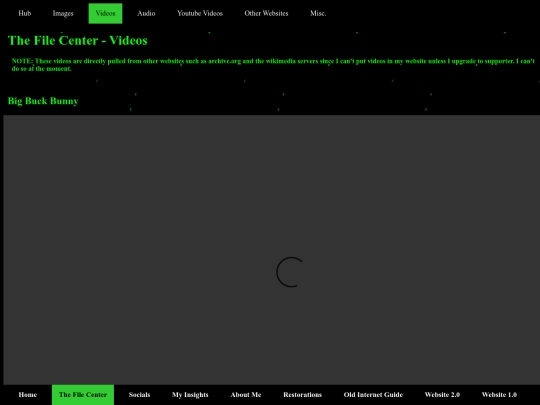 Website 3.0/thefilecenter/videos screenshot