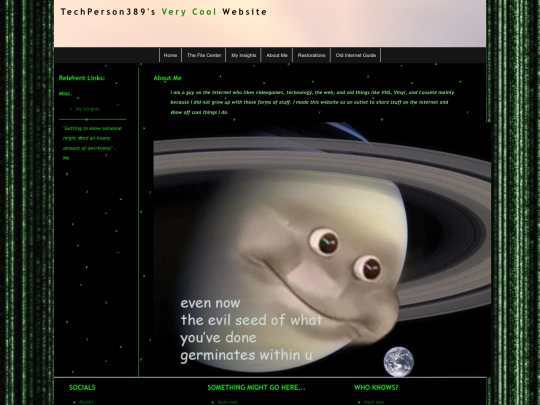 Website 4.0/aboutme screenshot