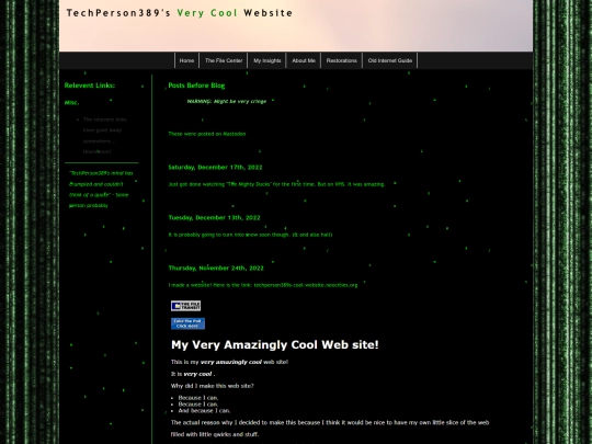 Website 4.0/oldblog/beforeblog screenshot