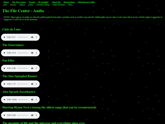 Website 4.0/simple/thefilecenter/audio screenshot