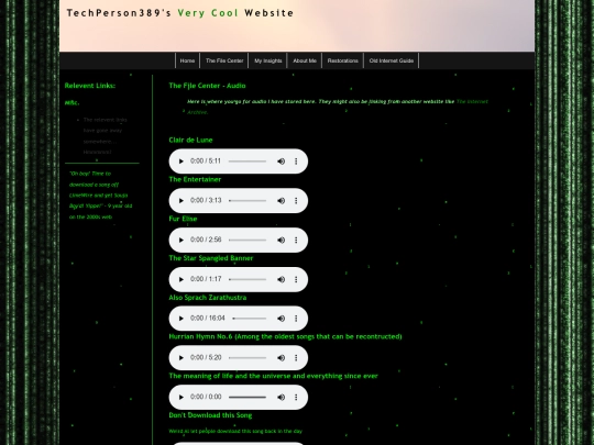 Website 4.0/thefilecenter/audio screenshot