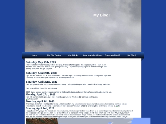 old/blog screenshot