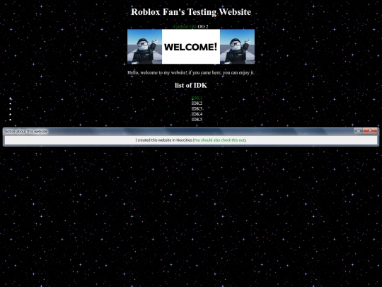 Originalhomepage screenshot