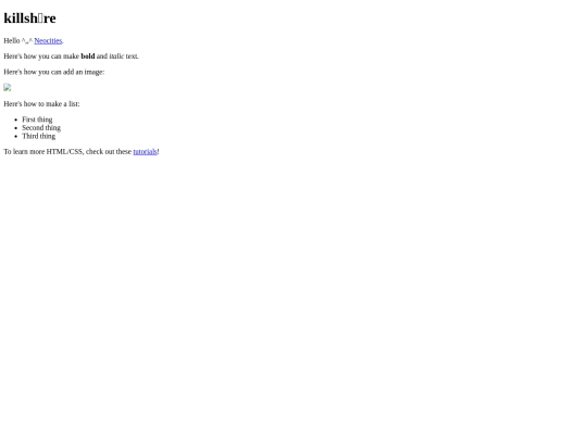 index screenshot