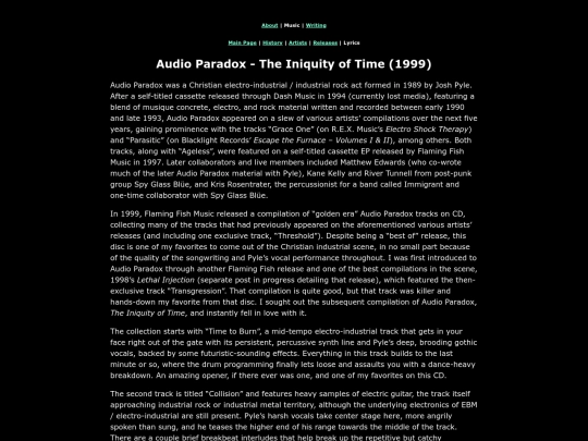 music/releases/iniquityoftime screenshot