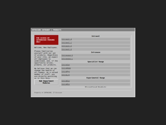 products screenshot