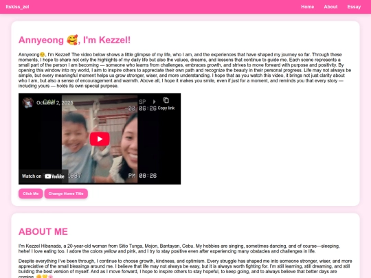 Aboutme screenshot