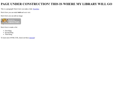 library screenshot