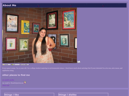 about-me screenshot