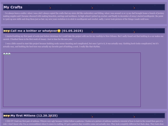 crafts screenshot